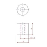 ジョー・プリンス竹下 Hー52ーSUSー3 ステンレス丸ボス M6×15 1040522303 1セット(50個)（直送品）