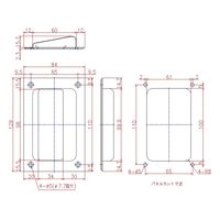 ジョー・プリンス竹下 Hー54ーSUSー1 ステンレス埋込引手 1040542301 1セット(20個)（直送品）