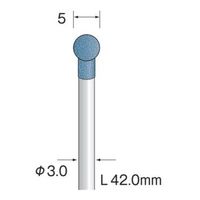 ミニター 研磨用ゴム砥石 WA ハード #1000 φ5 DB3257 1パック(10本)（直送品）
