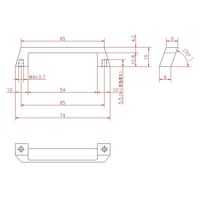 ジョー・プリンス竹下 Hー10ー2 テーパー取手 P=65 1040102102 1セット(50個)（直送品）