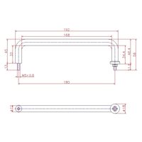 ジョー・プリンス竹下 Hー17ー3 丸棒取手 P=180 1040171103 1セット(20個)（直送品）