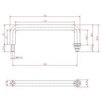 ジョー・プリンス竹下 Hー17ー4 丸棒取手 P=120 1040171104 1セット(20個)（直送品）