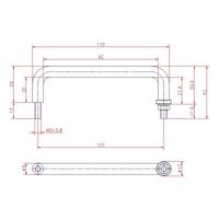 ジョー・プリンス竹下 Hー17ー5 丸棒取手 P=101 1040171105 1セット(20個)（直送品）