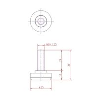 ジョー・プリンス竹下 Hー64ー1 ダイカストアジャスター φ25 1040641101 1セット(50個)（直送品）