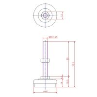 ジョー・プリンス竹下 Hー65ー1 スーパーグライズ M8×60mm 1040651201 1セット(50個)（直送品）