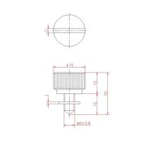 ジョー・プリンス竹下 Hー460ーSUSー4 ステンレスローレットツマミ M5 1044601304 1セット(50個)（直送品）