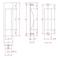 ジョー・プリンス竹下 Hー20ーSUS ステンレス船底引手 1040201300 1セット(20個)（直送品）