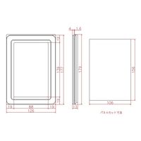 ジョー・プリンス竹下 Hー27Aー1 透明樹脂板付計器読取用窓枠 中 1040272701 1セット(20個)（直送品）