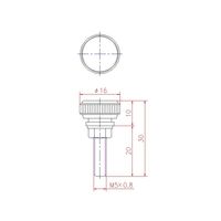 ジョー・プリンス竹下 Hー48ーSUSー2 ステンレスローレットツマミ M5 1040481302 1セット(20個)（直送品）