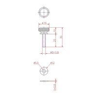 ジョー・プリンス竹下 Hー48ー2 ローレットツマミ M5 1040481402 1セット(100個)（直送品）