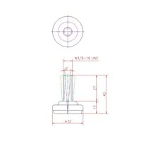 ジョー・プリンス竹下 Hー58ーSUSー32 ステンレスMNアジャスター φ32 1040581304 1セット(20個)（直送品）