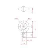 ジョー・プリンス竹下 Hー60ーSUSーM8 ステンレスアイボルト M8 1040601307 1セット(50個)（直送品）