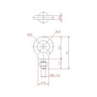ジョー・プリンス竹下 Hー60ーSUSーM6 ステンレスアイボルト M6 1040601308 1セット(50個)（直送品）