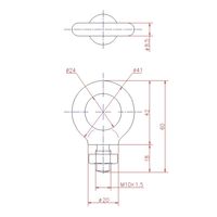 ジョー・プリンス竹下 Hー60ーM10 鉄アイボルト M10 1040606206 1セット(100個)（直送品）