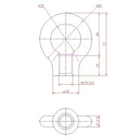 ジョー・プリンス竹下 Hー61ーSUSーM16 ステンレスアイナット M16 1040612304 1セット(50個)（直送品）