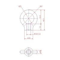 ジョー・プリンス竹下 Hー61ーSUSーM10 ステンレスアイナット M10 1040612306 1セット(50個)（直送品）