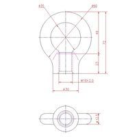 ジョー・プリンス竹下 Hー61ーM16 鉄アイナット M16 1040617204 1セット(20個)（直送品）