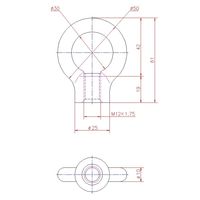 ジョー・プリンス竹下 Hー61ーM12 鉄アイナット M12 1040617205 1セット(20個)（直送品）