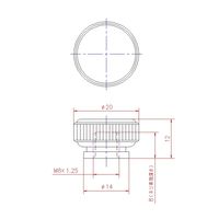 ジョー・プリンス竹下 Hー461ーSUSー1 ステンレスローレットナット M8 1044611301 1セット(20個)（直送品）