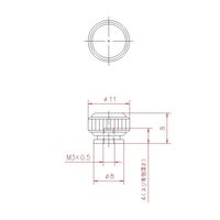 ジョー・プリンス竹下 Hー461ーSUSー5 ステンレスローレットナット M3 1044611305 1セット(50個)（直送品）