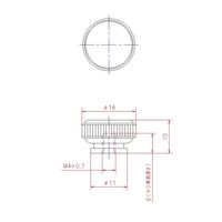 ジョー・プリンス竹下 Hー461ーSUSー4 ステンレスローレットナット M4 1044611304 1セット(50個)（直送品）