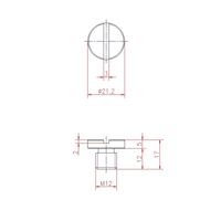 ジョー・プリンス竹下 Hー462ーSUS ステンレスインサート化粧ボルト M12 1044621300 1セット(20個)（直送品）