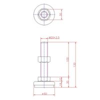 ジョー・プリンス竹下 Hー65ー6 スーパーグライズ M20×100mm 1040651206 1セット(20個)（直送品）