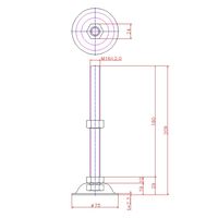 ジョー・プリンス竹下 Hー66ー11 レベルボルト M16×180mm 1040661211 1セット(50個)（直送品）