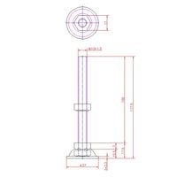 ジョー・プリンス竹下 Hー66ー13 レベルボルト M10×100mm 1040661213 1セット(50個)（直送品）
