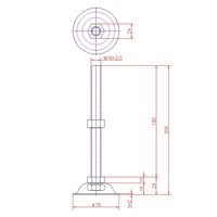 ジョー・プリンス竹下 Hー66ーSUSー11 ステンレスレベルボルト M16×180mm 1040661311 1セット(10個)（直送品）