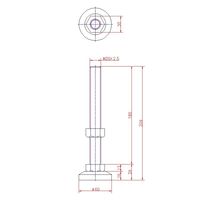 ジョー・プリンス竹下 Hー67ーSUSー6 ステンレスレベルボルト M20×180mm 1040671306 1セット(10個)（直送品）