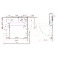ジョー・プリンス竹下 Hー78ーSUS ステンレスバネ入トランク取手 1040782300 1セット(10個)（直送品）