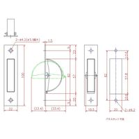 ジョー・プリンス竹下 Hー129ーSUS ステンレス回転取手 1041292300 1セット(50個)（直送品）