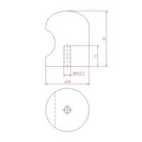 ジョー・プリンス竹下 Hー131ーSUSー1 ステンレスツマミ φ25 1041312301 1セット(10個)（直送品）