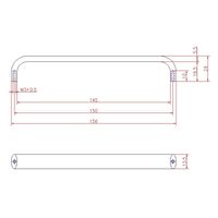 ジョー・プリンス竹下 Hー132ーSUSー1 ステンレス取手 P=150 1041322301 1セット(10個)（直送品）