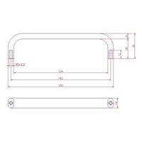 ジョー・プリンス竹下 Hー133ーSUSー2 ステンレス取手 P=142 1041332302 1セット(10個)（直送品）