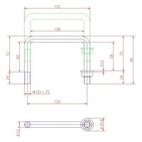 ジョー・プリンス竹下 Hー135ーSUSー1■ステンレス丸棒取手(落込タイプ)φ12 1041351301 1セット(10個)（直送品）