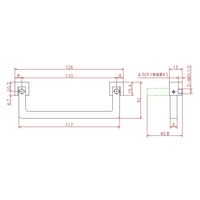 ジョー・プリンス竹下 Hー140 可倒式取手 1041402100 1セット(10個)（直送品）