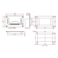 ジョー・プリンス竹下 Hー143ーSUS ステンレス平面取手 1041430300 1セット(10個)（直送品）