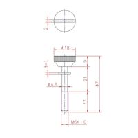 ジョー・プリンス竹下 Hー150ーSUSー3 ステンレス脱落ビス M6 1041501303 1セット(20個)（直送品）
