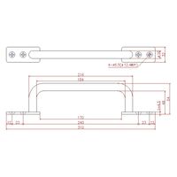 ジョー・プリンス竹下 Hー151 鉄座付取手 1041512200 1セット(10個)（直送品）