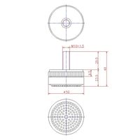 ジョー・プリンス竹下 Hー162ー4 フリーロールアジャスター φ50 1041621604 1セット(50個)（直送品）