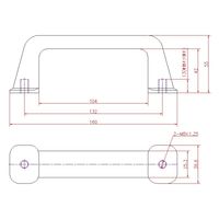 ジョー・プリンス竹下 Hー177 樹脂製取手 1041772600 1セット(20個)（直送品）