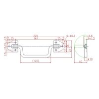 ジョー・プリンス竹下 Hー185ーSUS ステンレストランク取手 1041852300 1セット(20個)（直送品）