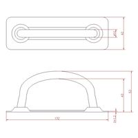 ジョー・プリンス竹下 Hー201ーSUS ステンレス取手 1042011300 1セット(5個)（直送品）