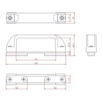 ジョー・プリンス竹下 Hー209 マグネット樹脂取手 1042091601 1セット(5個)（直送品）