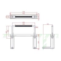 ジョー・プリンス竹下 Hー342ーSUSー1 ステンレス落し込み式取手 φ22 1043421301 1個（直送品）