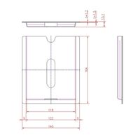 ジョー・プリンス竹下 Hー401ー3 プラスチック図面入 A6 1044011603 1セット(10個)（直送品）