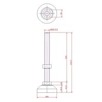 ジョー・プリンス竹下 Hー420ー1 重量用レベルボルト(ベアリング装着)M20×200mm 1044201101 1セット(5個)（直送品）