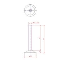 ジョー・プリンス竹下 Hー421ー4 アジャストボルト M8×70mm 1044211104 1セット(50個)（直送品）